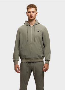 THANE.HOODYZIP.LYX700276/42.LKhaki.FLX