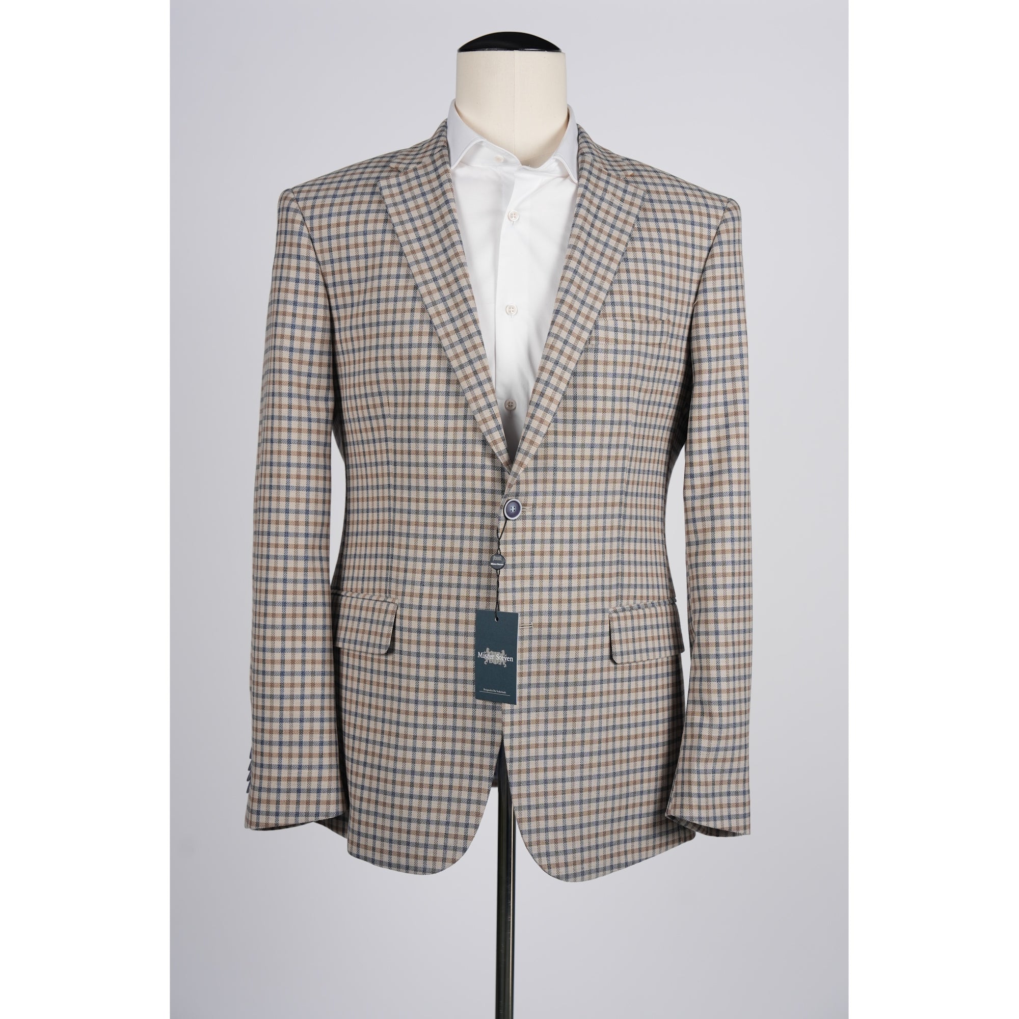 JKT.SM326-a.SandBlueBeigeCheck.MRS