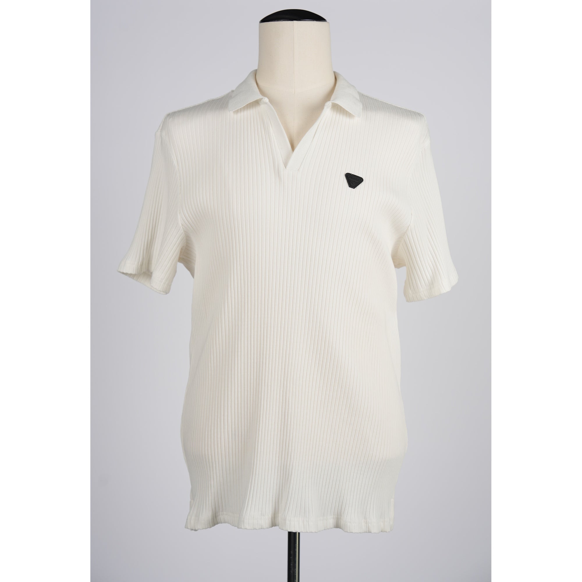 SOREN.POLO.V-Neck.White.FLX