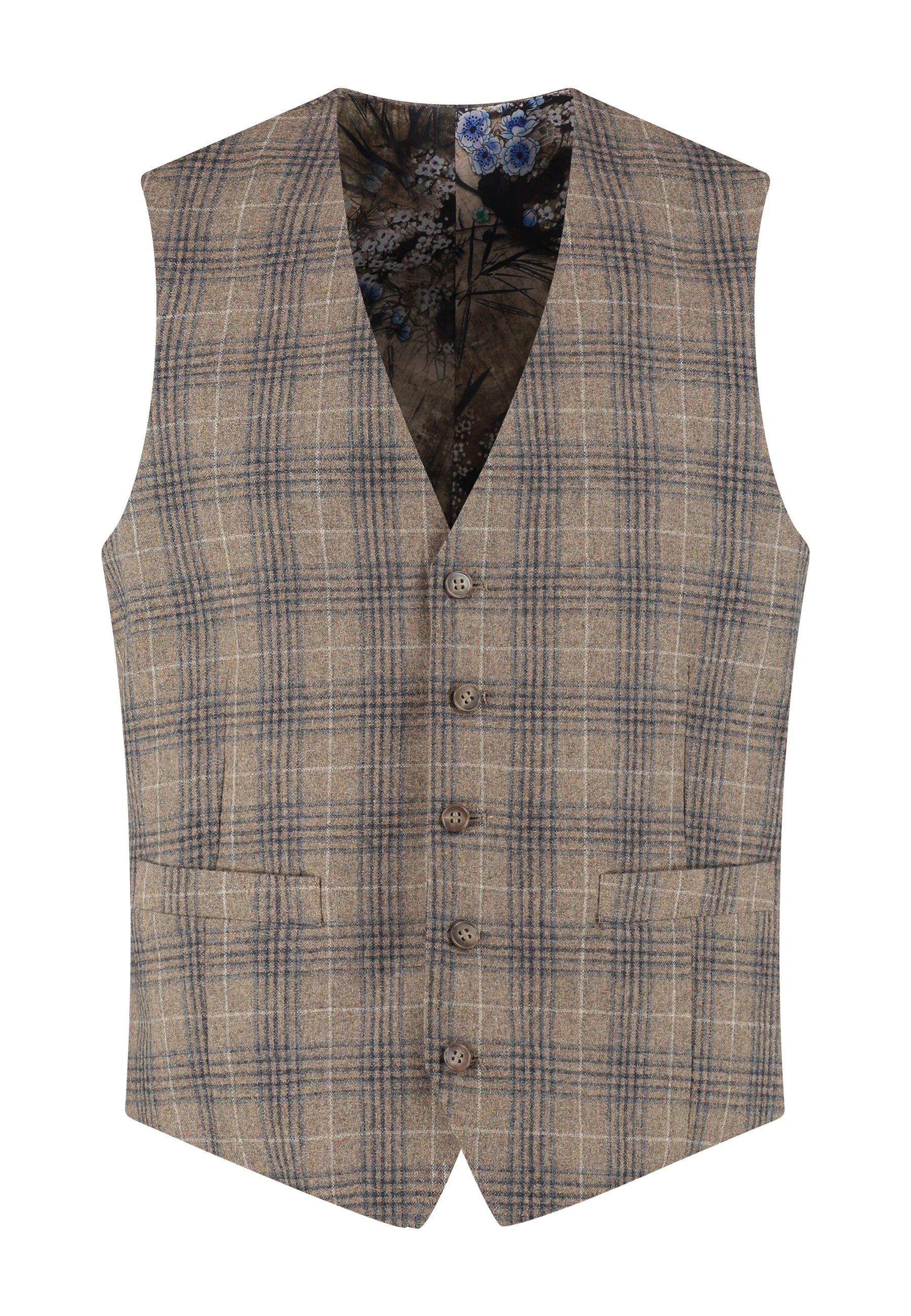 NAPELS.VEST.Latizia/2.LBrownFlan.MRS