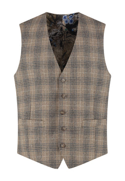 NAPELS.VEST.Latizia/2.LBrownFlan.MRS