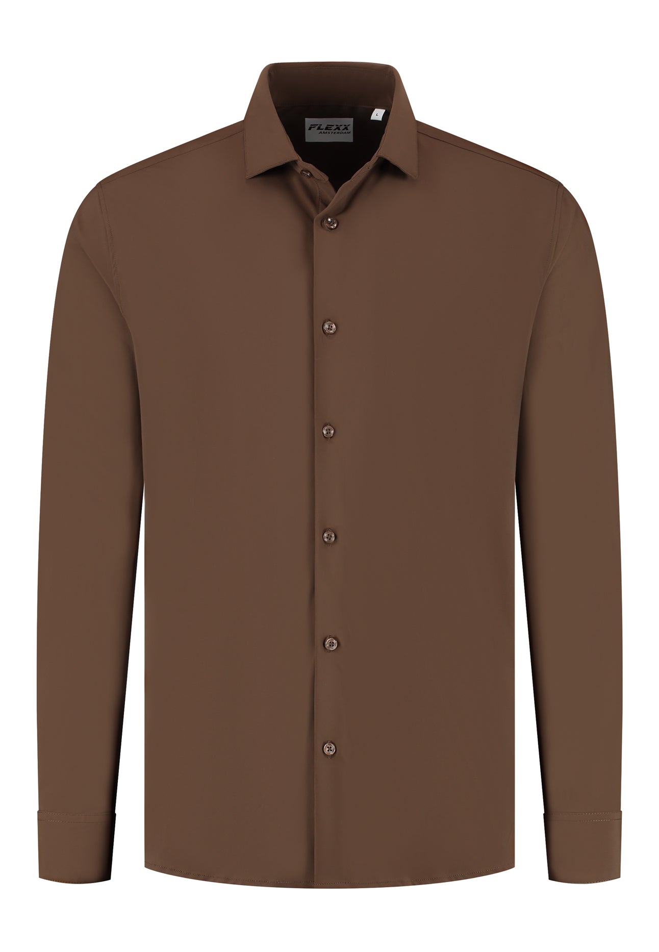 OSWIN SHIRT Brown Perform FLX