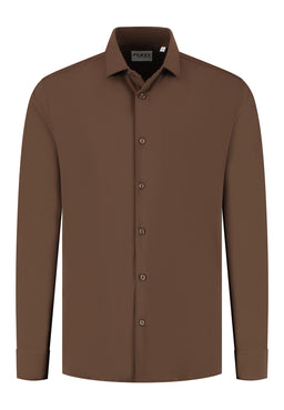 OSWIN SHIRT Brown Perform FLX