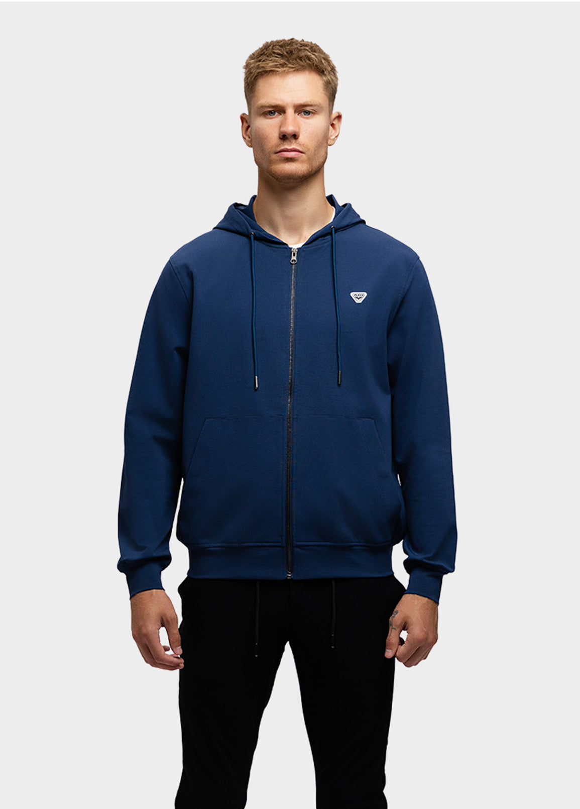 THANE.HOODY.LYK601257/2.ZipMidBlue