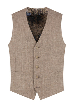 NAPELS VEST Lancas/20 BrownBeige MRS