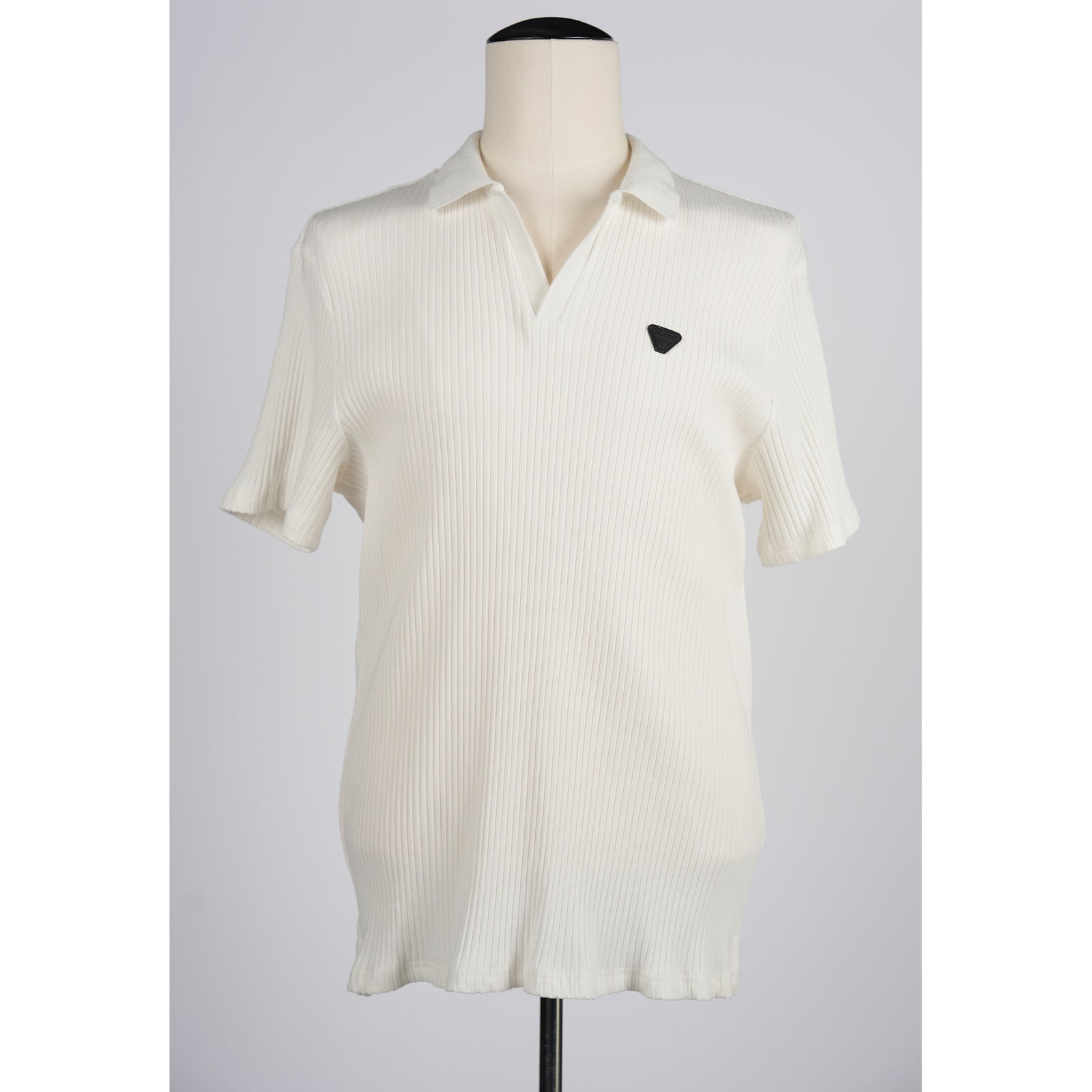SOREN.POLO.V-Neck.White.FLX