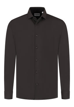 OSWIN SHIRT DarkBrown Perform FLX