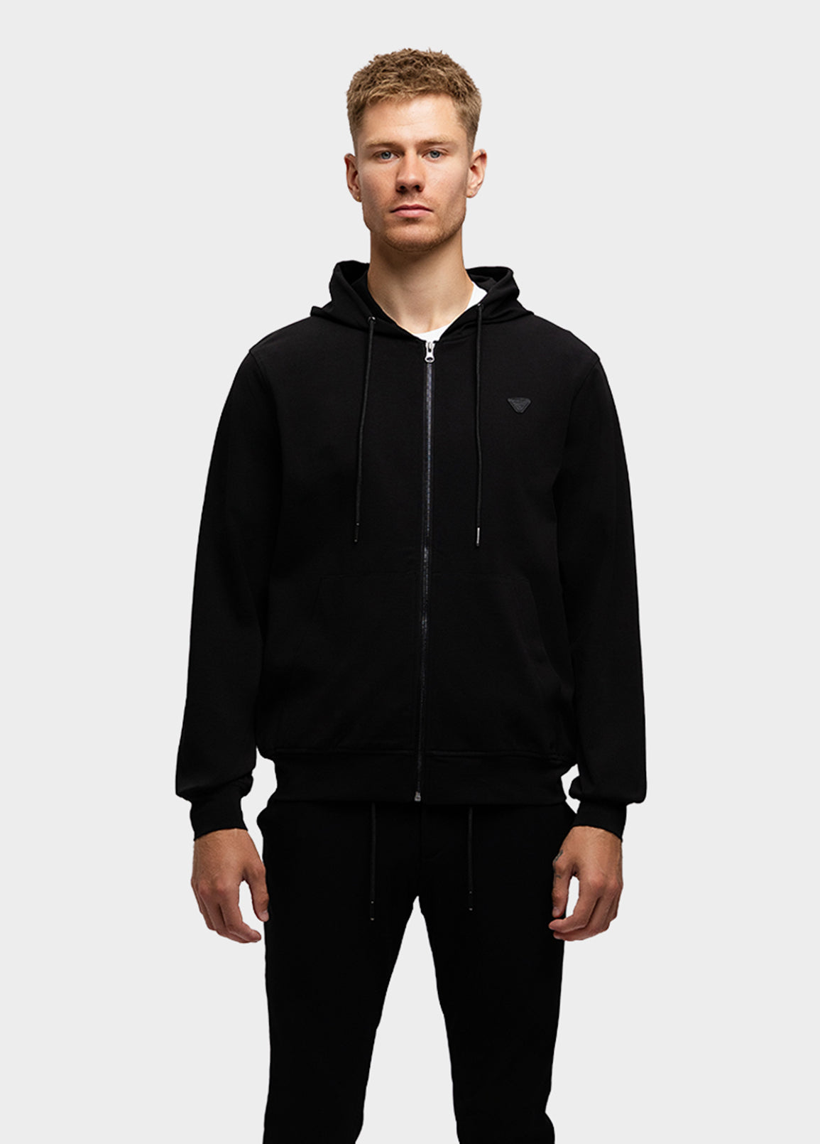THANE.HOODY.LYK601257/3.ZipBlack